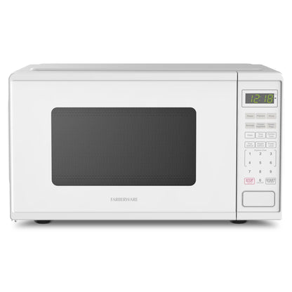 Farberware FMGZ09BKA 0.9 Cu. Ft. Microwave Oven, 900W, Digital Control, LED Display, 6 Cooking Presets, Black