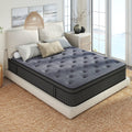Sailvan Queen Mattress, 12 inch Queen Size Mattress, Hybrid Mattress Queen in a Box, Queen Bed Mattress With Memory Foam & Pocket Spring, Medium Firmness, Edge Support, Gray