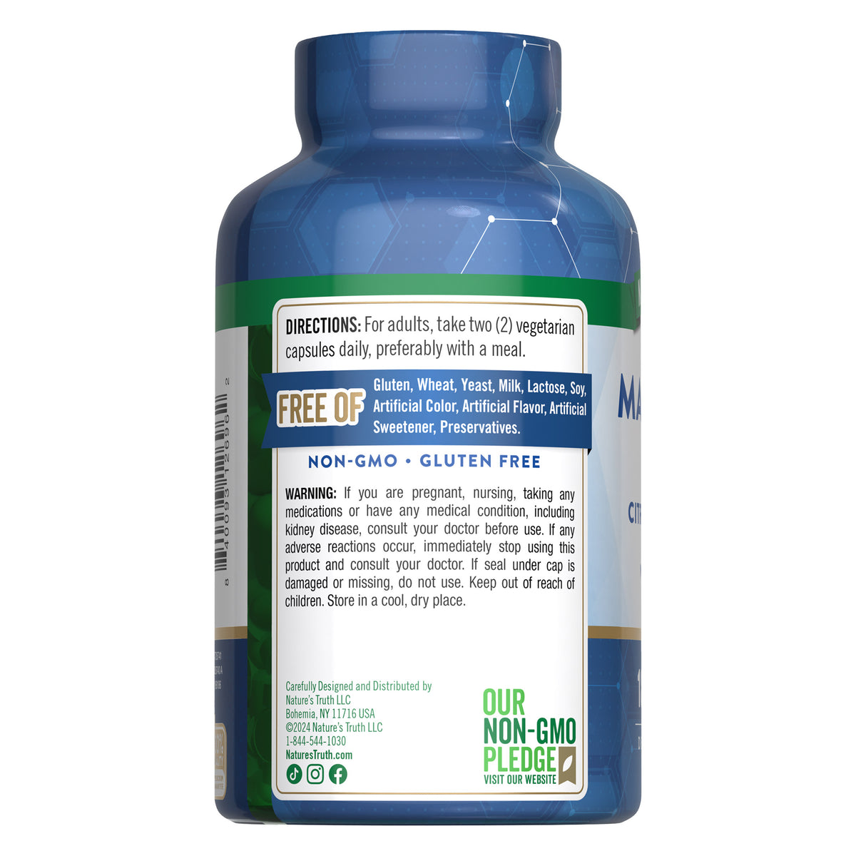 Nature’s Truth Magnesium Blend, 250 mg, 180 Vegetarian Capsules