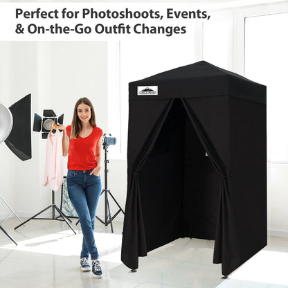 EAGLE PEAK Flex Ultra Compact 4 ft x 4 ft Pop-up Changing Room Canopy, Portable Privacy Cabana