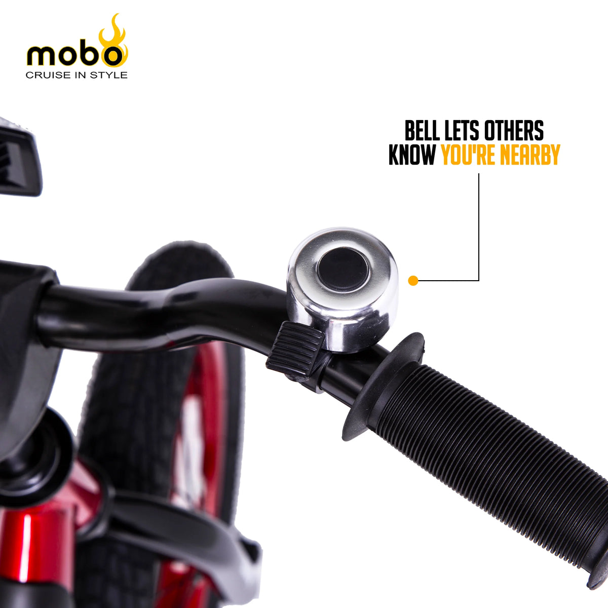 Mobo First Boy's 14" Kids Bike, Ages 3-5 Years Old, Red