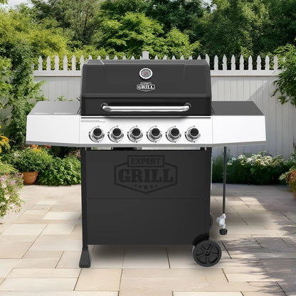 Expert Grill 5 Burner Propane Gas Grill with Side Burner