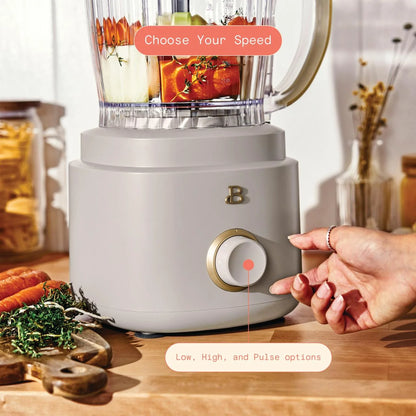 Beautiful 10-Cup Food Processor with Accessories, White Icing by Drew Barrymore