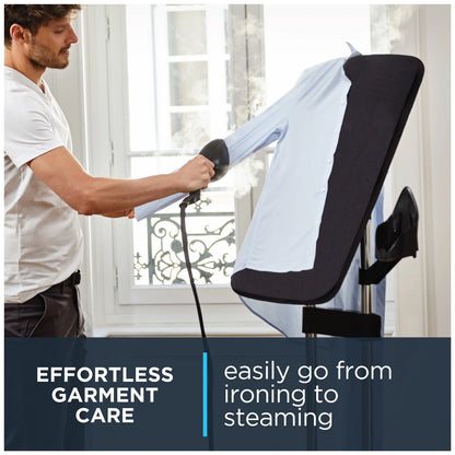 Rowenta IXEO Full Size Steamer for Clothes with Ironing Board, Garment Steamer, 65 Inch, 1500 Watts, Portable, QR1410