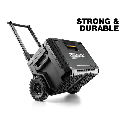 ToughBuilt Portable 2-in-1 Rolling Tool Box with Wheels & Stackable Design