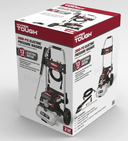 Hyper Tough 2000 PSI at 1.2 GPM 120 V Electric Powered Cold Water Pressure Washer