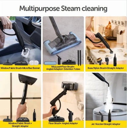 STEAMBOT  Steam Cleaner with 28-in-1 powerful,Applicable to different floor materials Strong rotational force and convenient to use