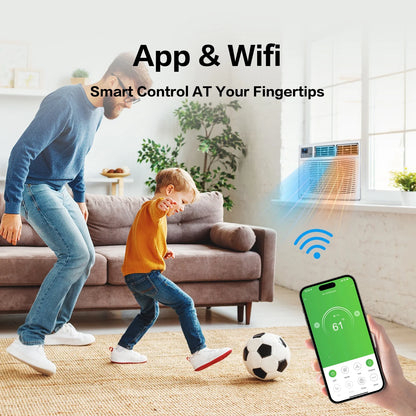 Ktaxon WiFi Enabled 8000 BTU Heat And Cool Window Air Conditioner With Wifi Controls