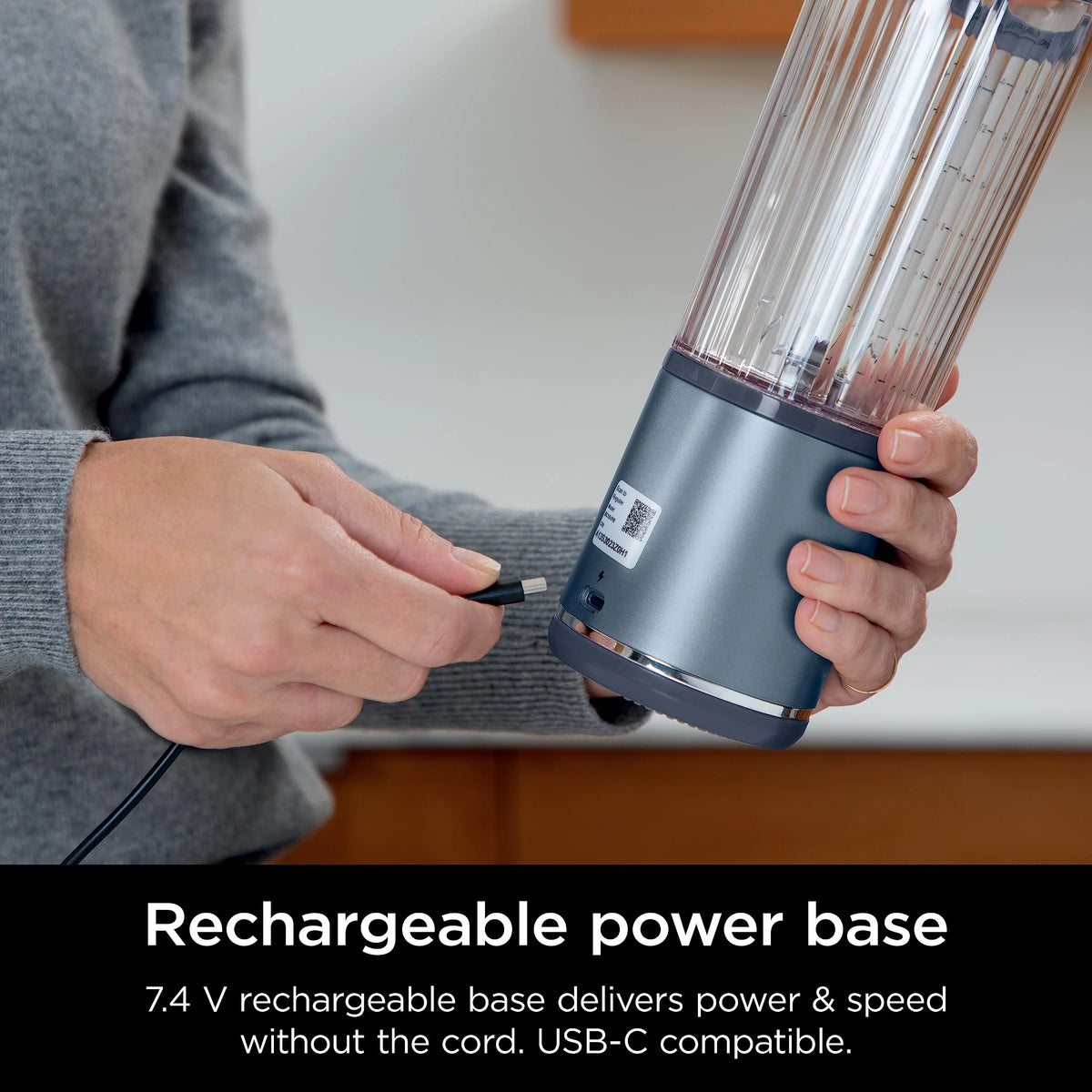 Ninja Blast Portable Blender, Cordless, 18oz. Vessel, Personal Blender for Shakes & Smoothies, BPA Free, Leakproof Lid & Sip Spout, USB-C Rechargeable, Dishwasher Safe Parts, Metallic Purple,