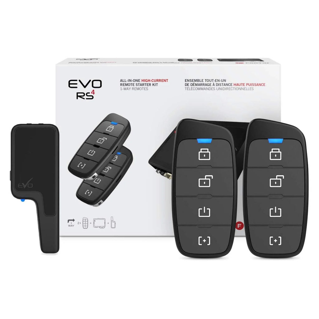 Fortin EVOONE441 Remote Starter for High Current or Low Current Ignition Vehicles & 1-Way 4-Button Remote