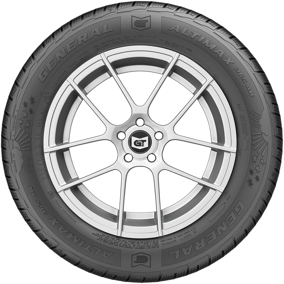 Set of 2 General Altimax 365AW 215/55R17 94V Tires