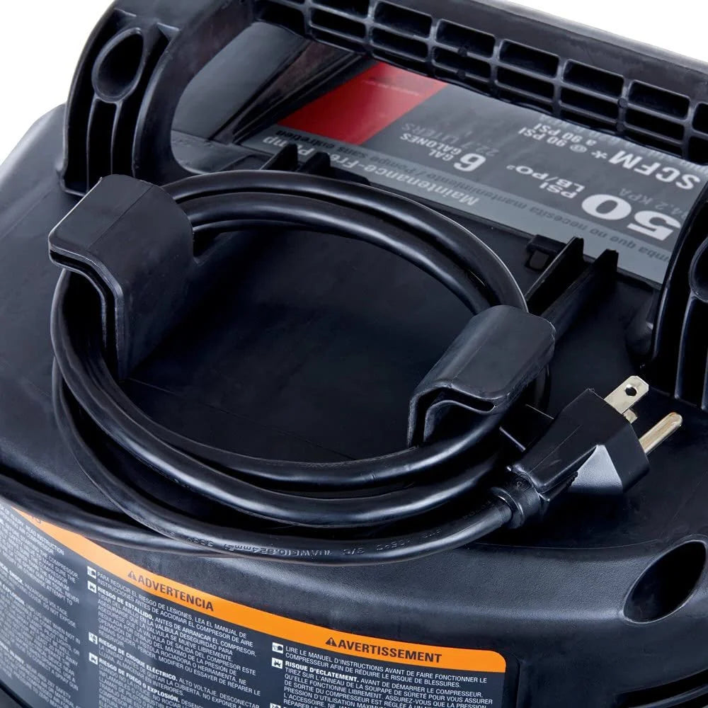 PORTER-CABLE Air Compressor, 6-Gallon, Pancake, Oil-Free C2002-ECOM