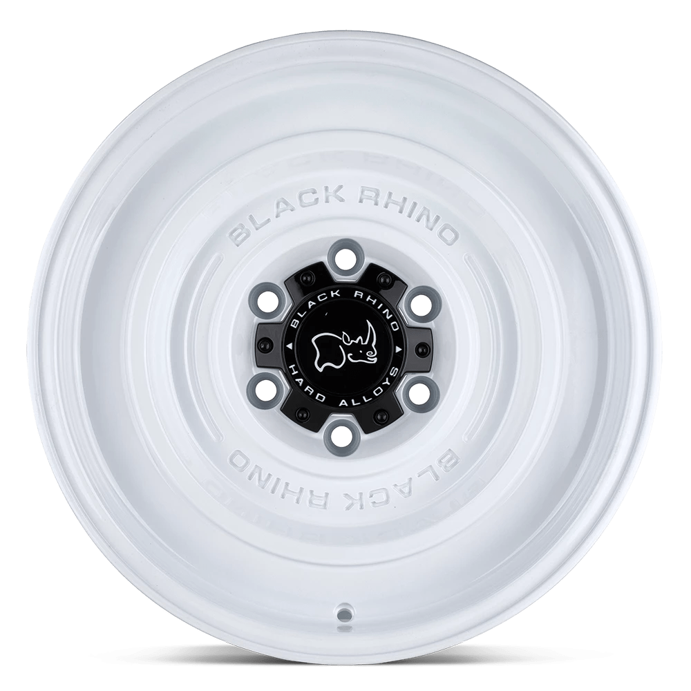 Black Rhino Solid 17X9.5 6X139.7 -12Et 71.5Cb Gloss White Wheel