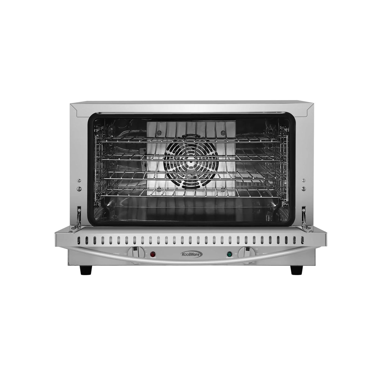 23 in. Countertop Convection Oven for Half-Size Pans with 4 Racks 1600W of Power in Stainless-Steel (KM-CTCO-15)