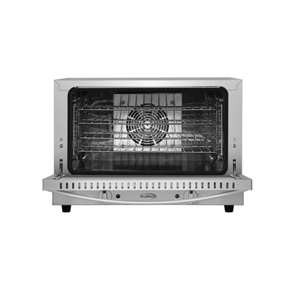 23 in. Countertop Convection Oven for Half-Size Pans with 4 Racks 1600W of Power in Stainless-Steel (KM-CTCO-15)