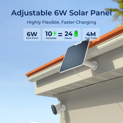 Reolink Argus Series 4K Battery/Solar-Powered Standalone WiFi Camera with Color Night Vision