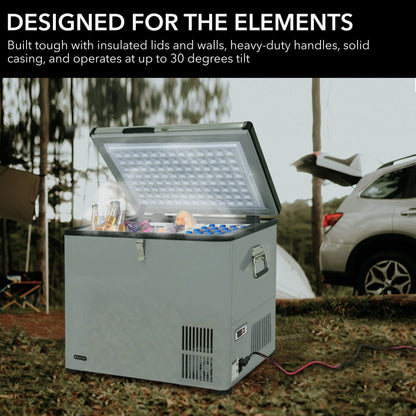 Whynter 65 Quart Portable Fridge/Freezer, Stainless Steel