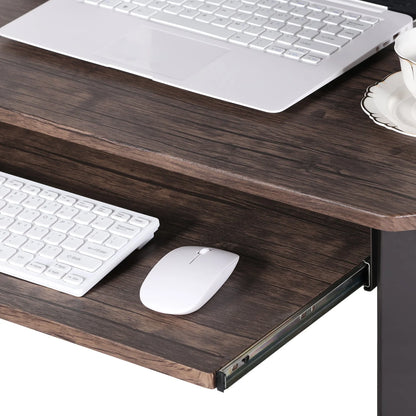 Brown Triangle Corner Desk, Office/Computer/Writing Desk for Student Apartments