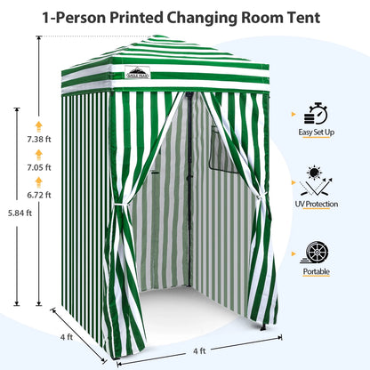 EAGLE PEAK Flex Ultra Compact 4 ft x 4 ft Pop-up Changing Room Canopy, Portable Privacy Cabana