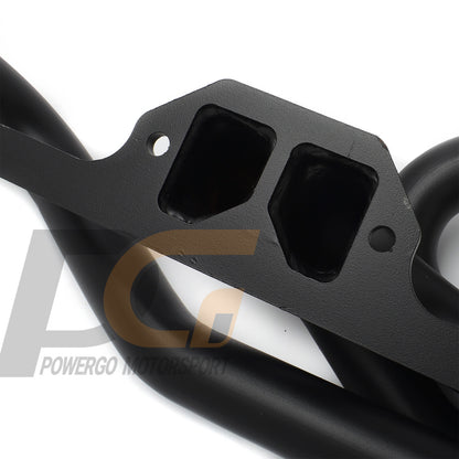 Exhaust Shorty Headers 1-1/2 x 2-1/2 inch. Black Paint for 1996-2002 Dakota Durango Ram 1500 2500 3500 5.2L 5.9L Magnum V8