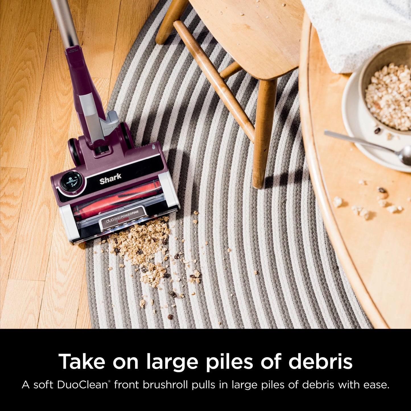 Shark Stratos? UltraLight Corded Stick Vacuum with DuoClean? PowerFins? HairPro?, Self-Cleaning Brushroll, and Odor Neutralizer Technology, HZ3000