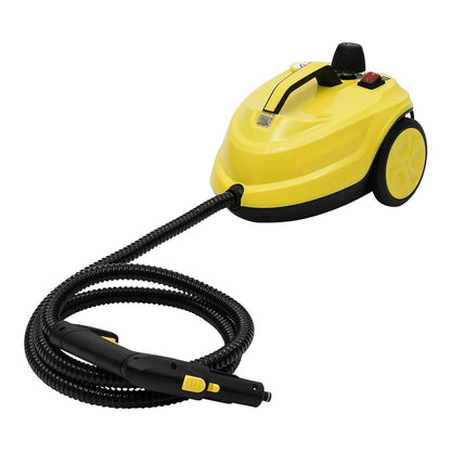 2000W 1.8L/60.87oz High-Pressure Steam Cleaner Multipurpose Handheld Steam Cleaner Portable Yellow 5 Bar/72.5PSI