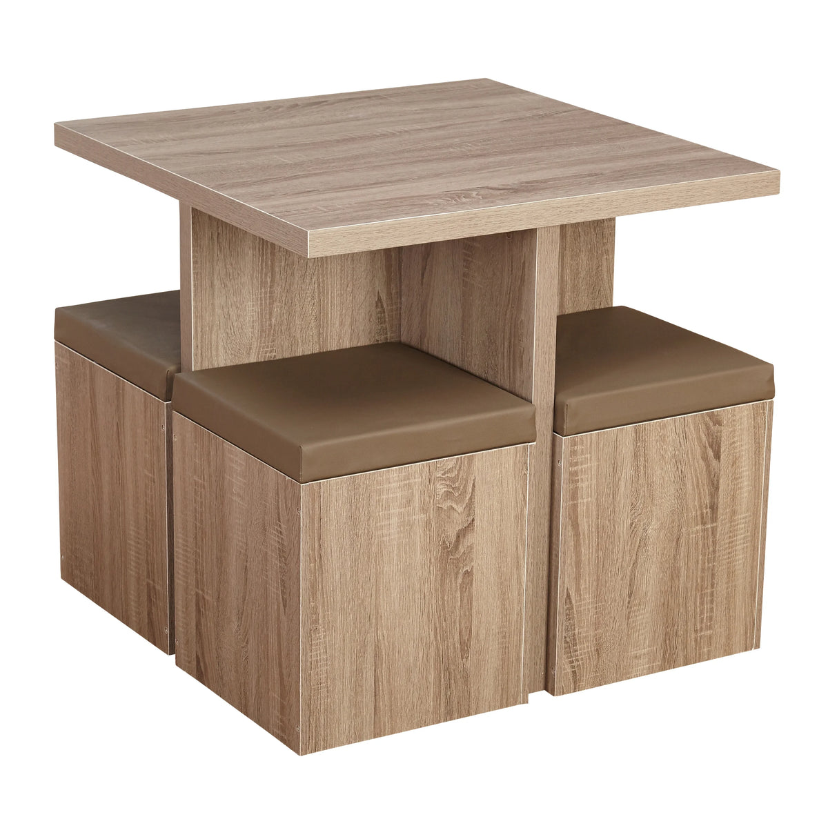 Mainstays 5-Piece Dexter Dining Room/Kitchen Set with Storage Ottoman, Multiple Colors