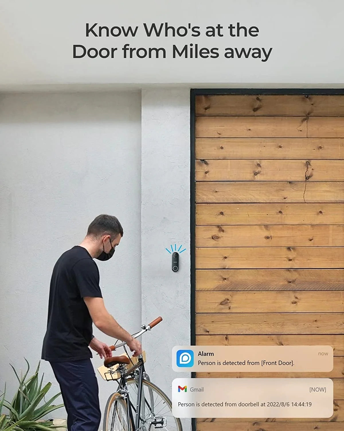 Reolink 2K 5MP Video Doorbell Camera 5G Wifi Security Home Doorbell Chime, Person &Package Detection