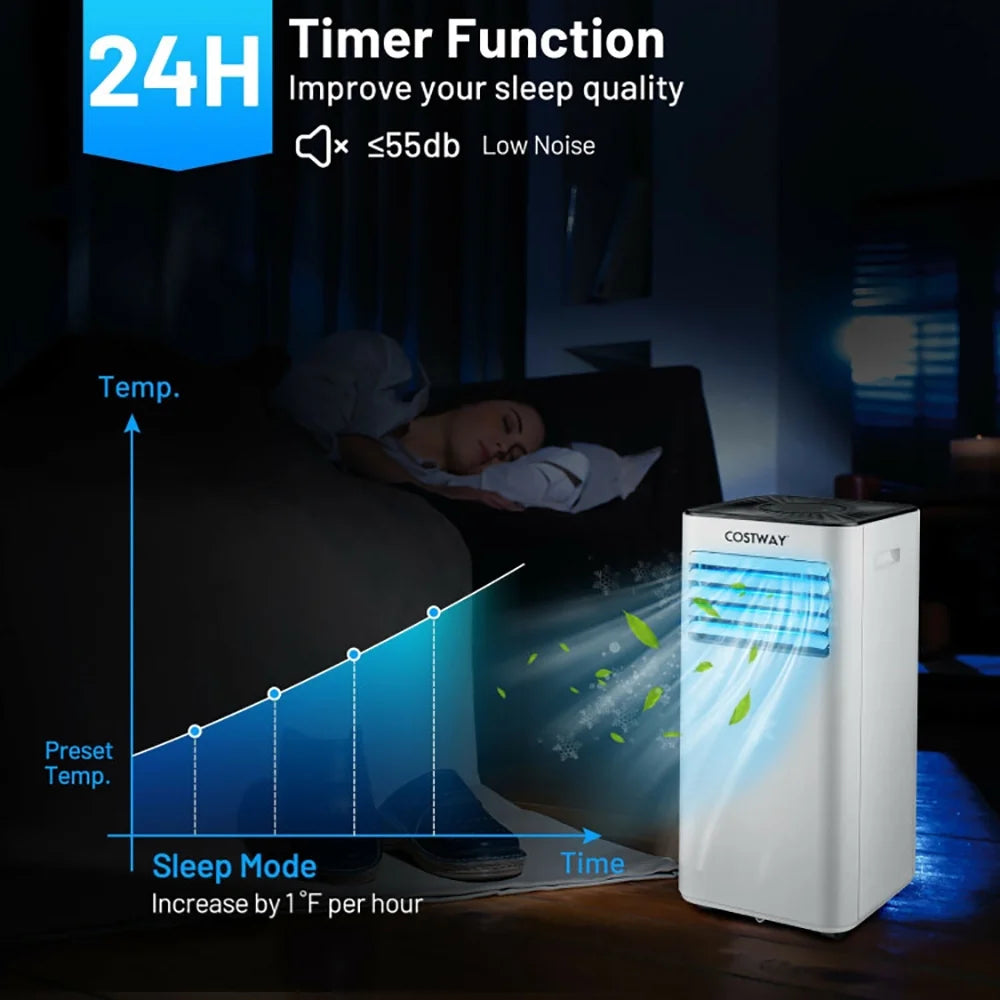 Yardi Yard Portable Air Conditioner 10000 BTU Evaporative Air Cooler Dehumidifier-White, Portable Air Conditioners,Portable AC Cools up to 350 Sq.Ft