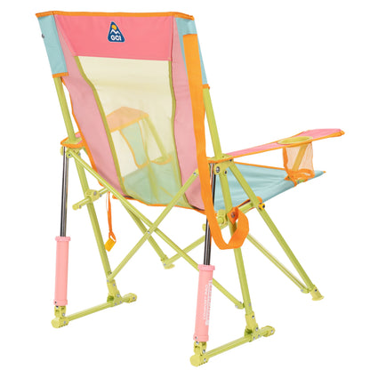 GCI Outdoor Comfort Pro Rocker Foldable Rocking Camp Chair, Blush