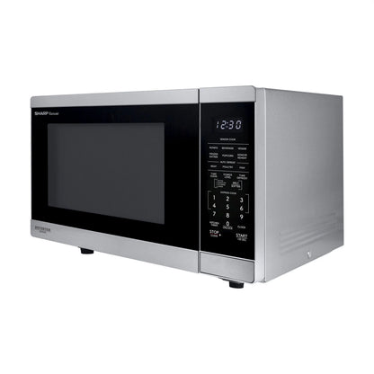 Sharp New 1.4 CF Smart Countertop Microwave Oven, Orville Redenbacher's Certified, ZSMC1469KS