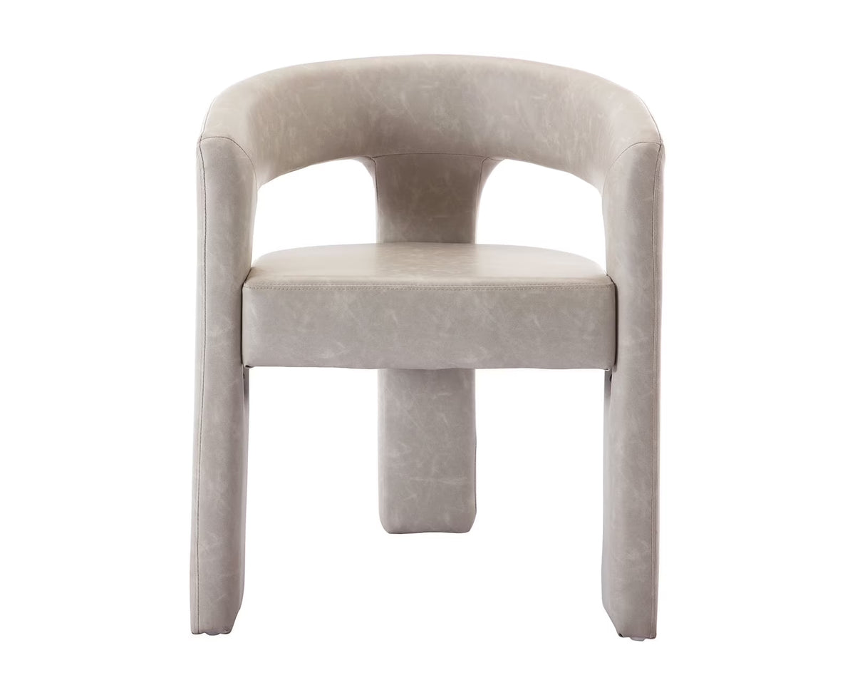Guyou Modern Sherpa Upholstered Dining Chair, Cute Barrel Side Armchair Kitchen Chair with Armrests and Back for Living Room Dining Room Bedroom, Green
