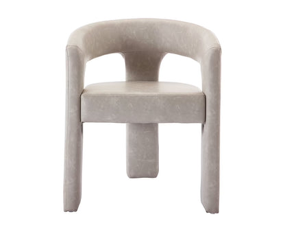 Guyou Modern Sherpa Upholstered Dining Chair, Cute Barrel Side Armchair Kitchen Chair with Armrests and Back for Living Room Dining Room Bedroom, Green