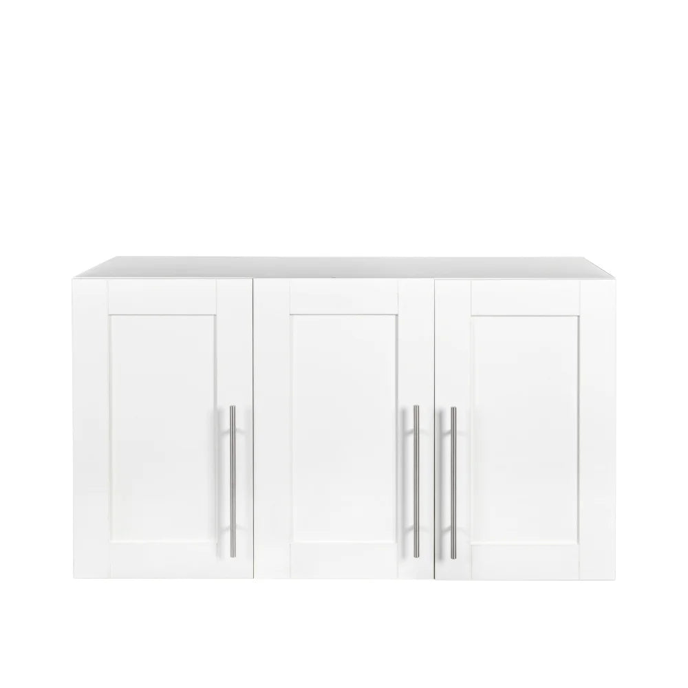 Stackable Wall Cabinet,Solid Wood Storage Cabinet with Adjustable Shelves and Doors,Console Table Side Table for Hallway,Sideboard Buffet Cupboard for Kitchen, 15.75" D x 15.75" W x 70.87" H, White