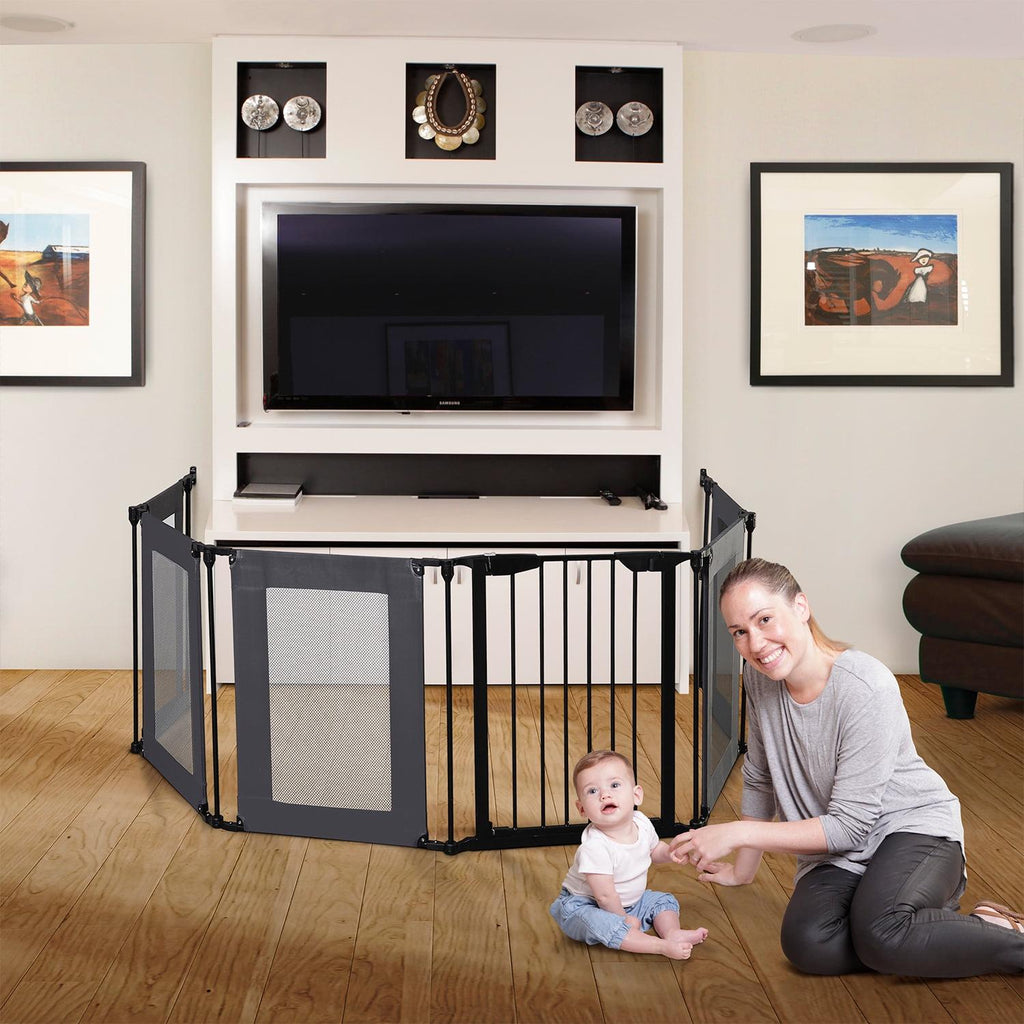 Brooklyn Converta 6 Panel Play-Pen &amp; Wide Barrier Gate