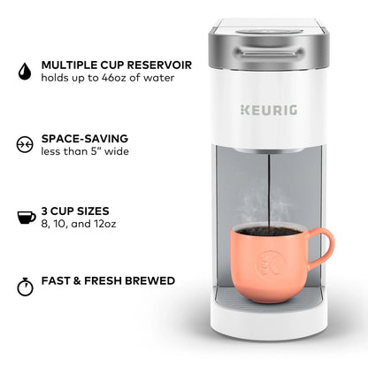 Keurig K-Slim Black Single-Serve K-Cup Pod Coffee Maker