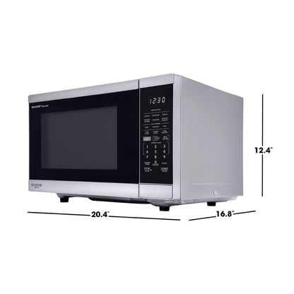 Sharp New 1.4 CF Smart Countertop Microwave Oven, Orville Redenbacher's Certified, ZSMC1469KS