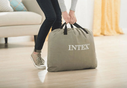 Intex 22in Queen Dura-Beam Control Comfort Air Mattress with Internal Pump