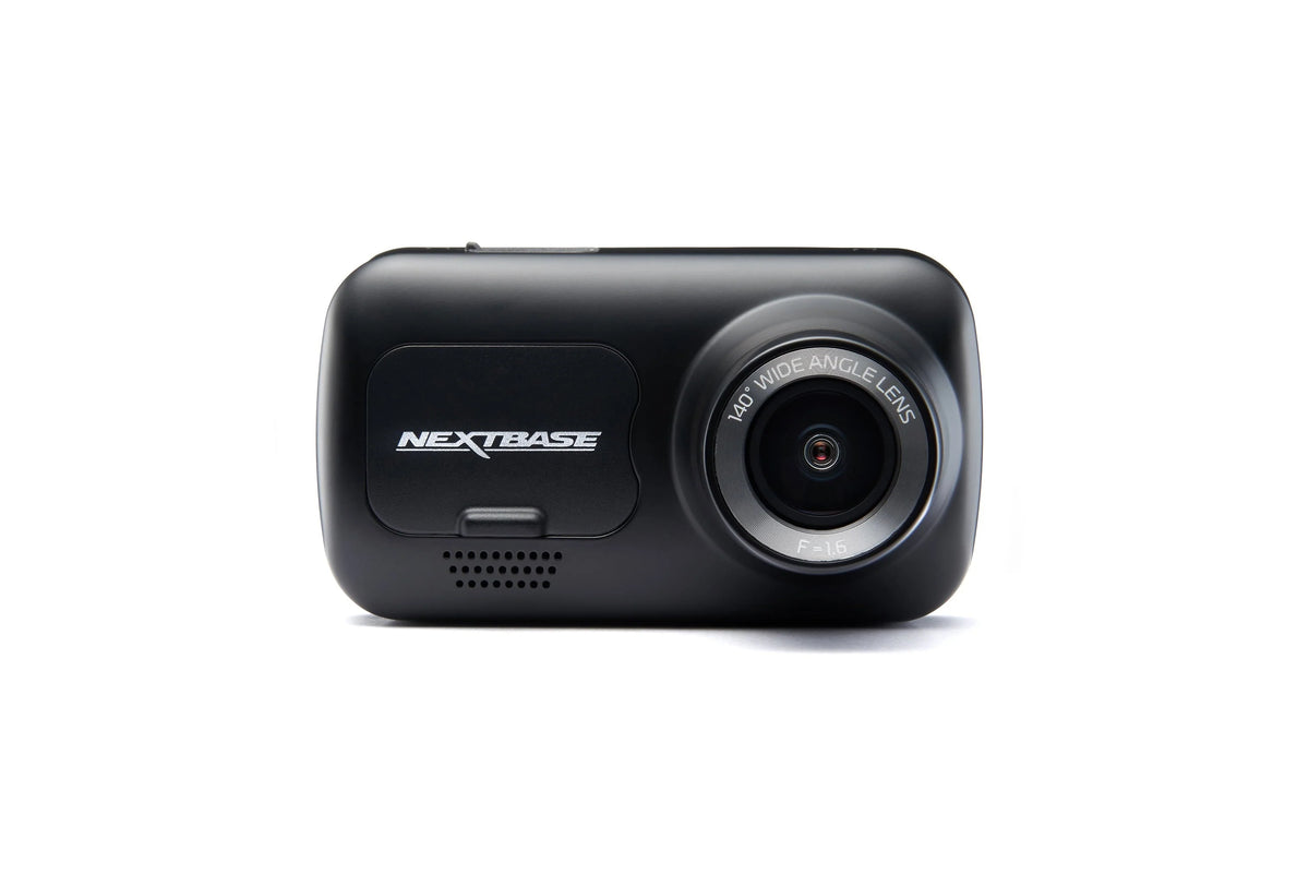 Nextbase 222X Compact Dual Dash Cam Front & Rear 2.5" HD IPS Screen, 1080p Full HD, 6 Layer Lens, Black, 0.17 lbs assembled.