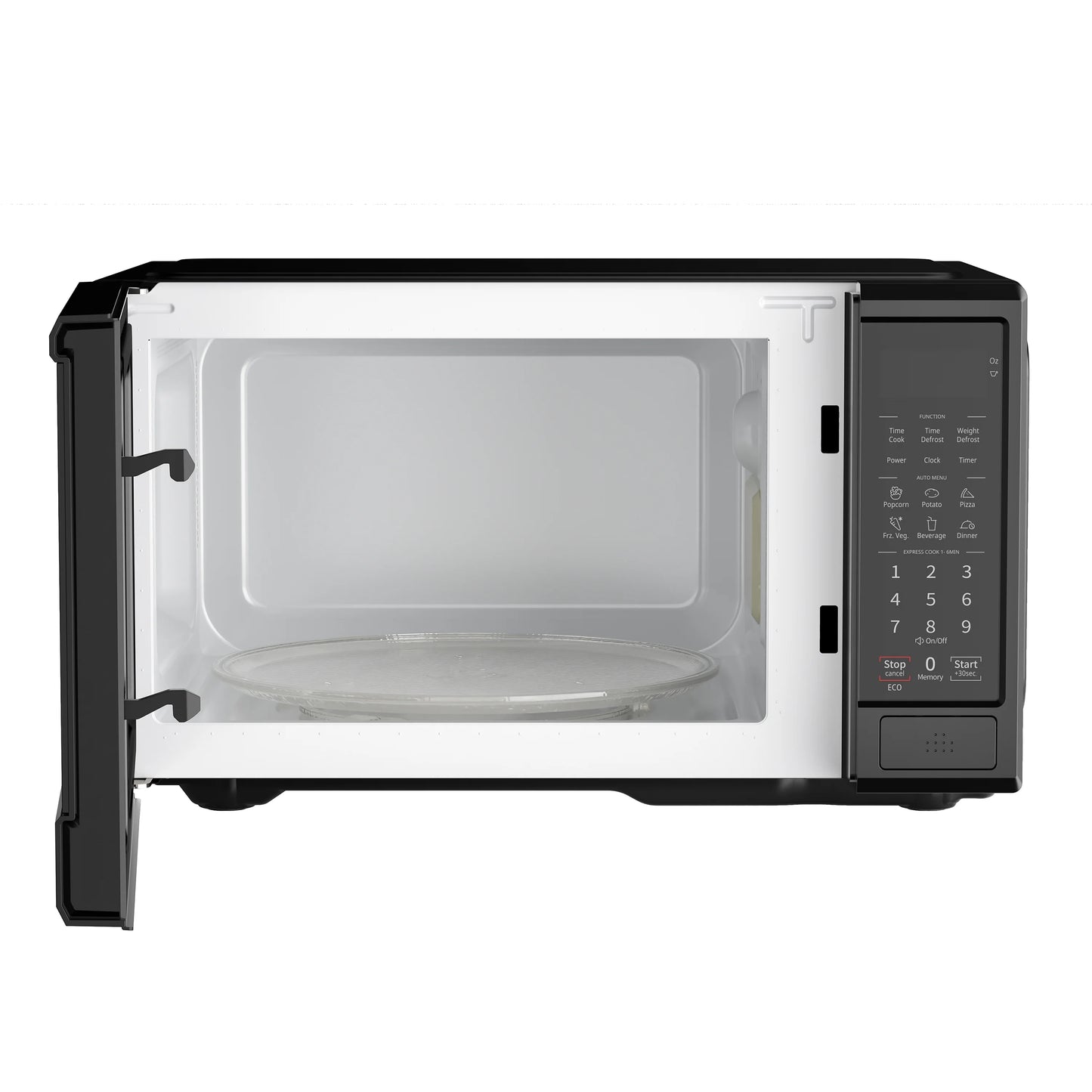 Midea 0.9 Cu. Ft. Countertop Microwave Oven, 6 Auto Programs, 10 Power Level, Black, EM9P022CVPMB