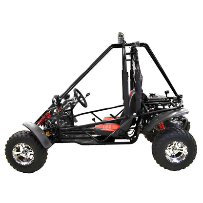 Massimo GKA 200 169cc EFI Adult Go Kart with 10HP Engine, 2WD Off-Road Go Cart, Dual Seats, Red