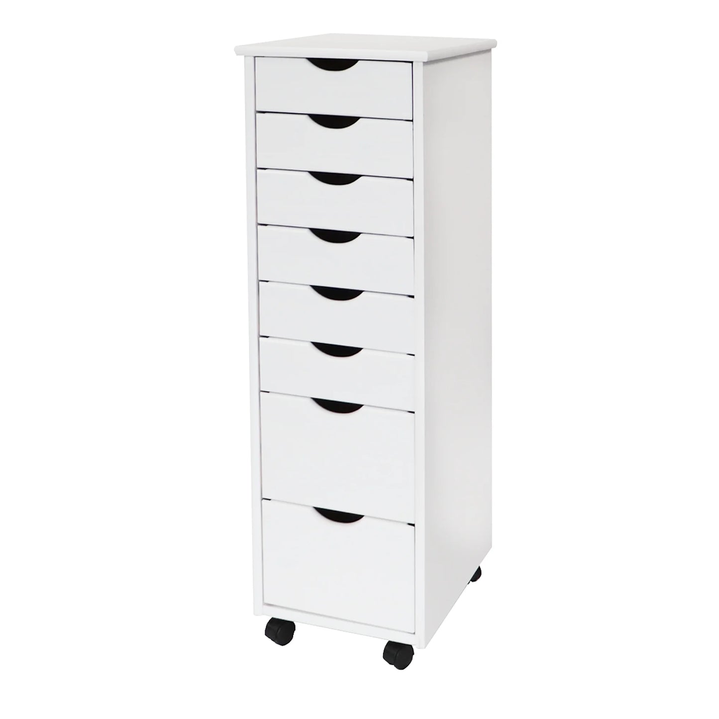 Adeptus Solid Wood 6+2 Drawer Roll Cart