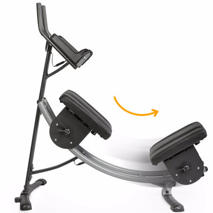 XtremepowerUS Roller Coaster Abdominal Trainer Machine Waist Fitness Equipment Abdomen Exercise Machine