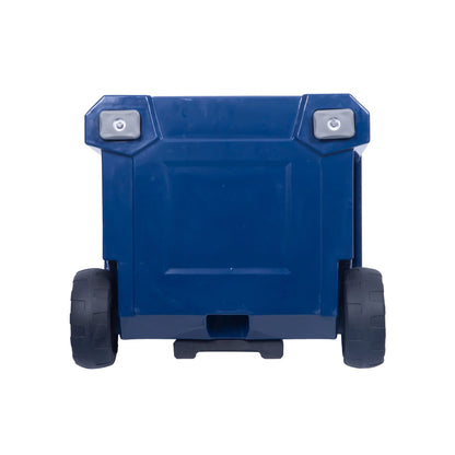 Camp-Zero 50 - 52 Qt. Premium Chest Cooler with Easy-Roll Wheels Navy Blue