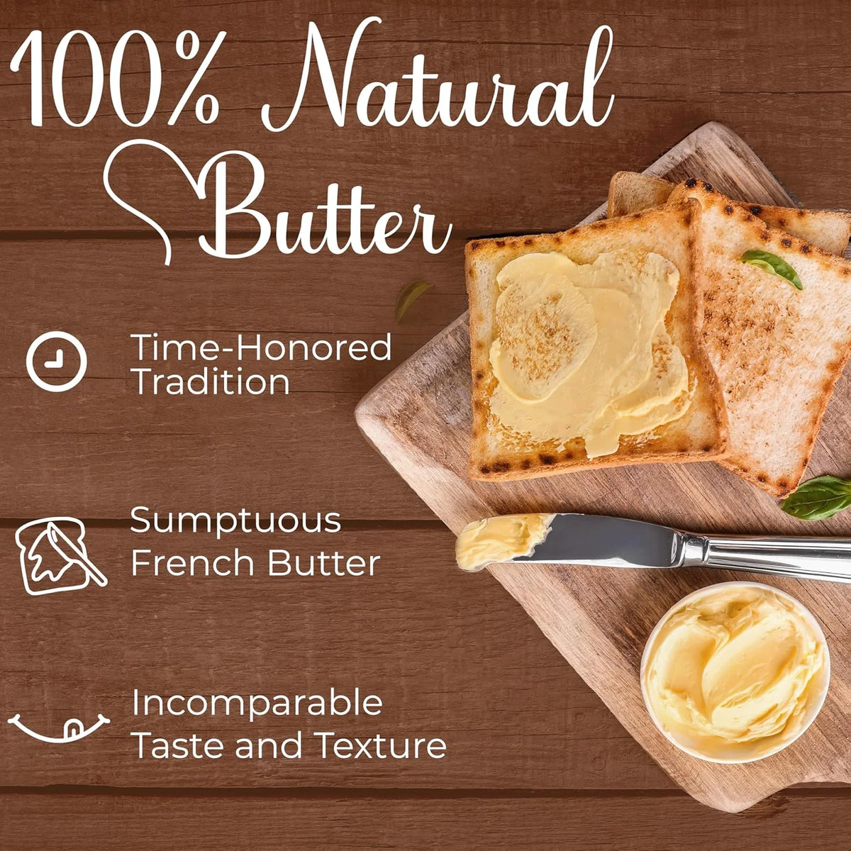 Beurdell Canned French Butter �M?100% Natural Salted Pasteurized Real Butter | Long Shelf Life Emergency Survival Food | Great for Cooking, Baking, RV & Camping | Pull Top Lid | Pack of 24 | France