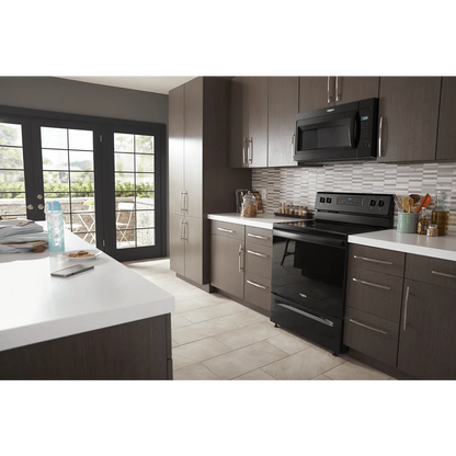 Whirlpool 1.7 Cu. Ft. Microwave Hood Combination Black