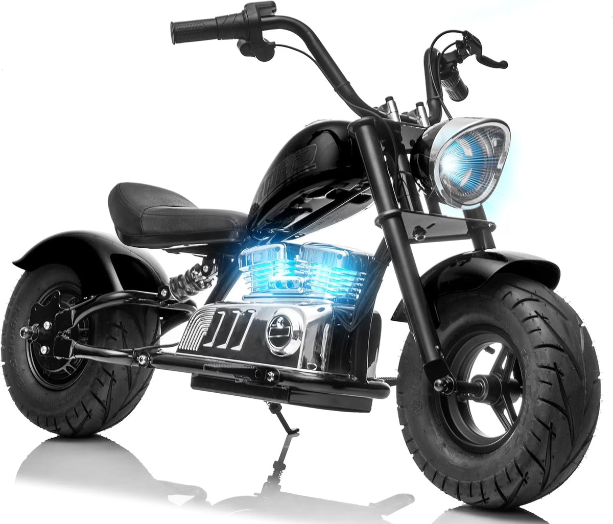 DEYGIA 24V 250W Kids Electric Dirt Bike, 12.5 MPH & 10-Mile Range, 176lb Capacity, Dual Suspension + Disc Brake, Twist Throttle - Electric Motorbike for Ages 8-14