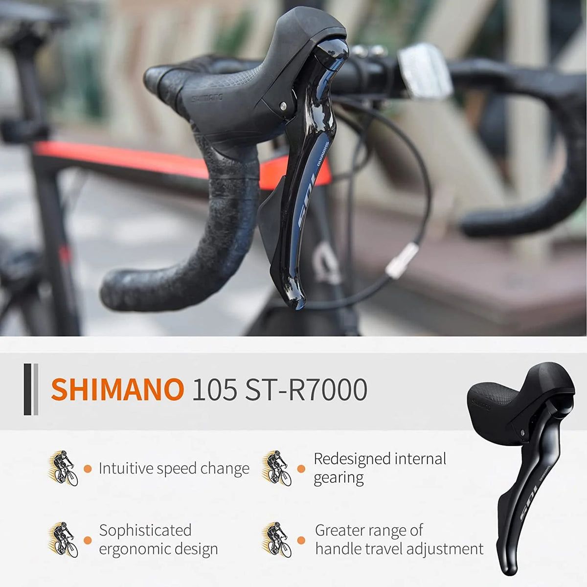 SAVADECK Carbon Road Bike,HERD6.0 T800 Carbon Fiber 700C Road Bicycle with Shimano 105 22 Speed Groupset Ultra-Light Carbon Wheelset Seatpost Fork Bicycle(Black Red 47cm)