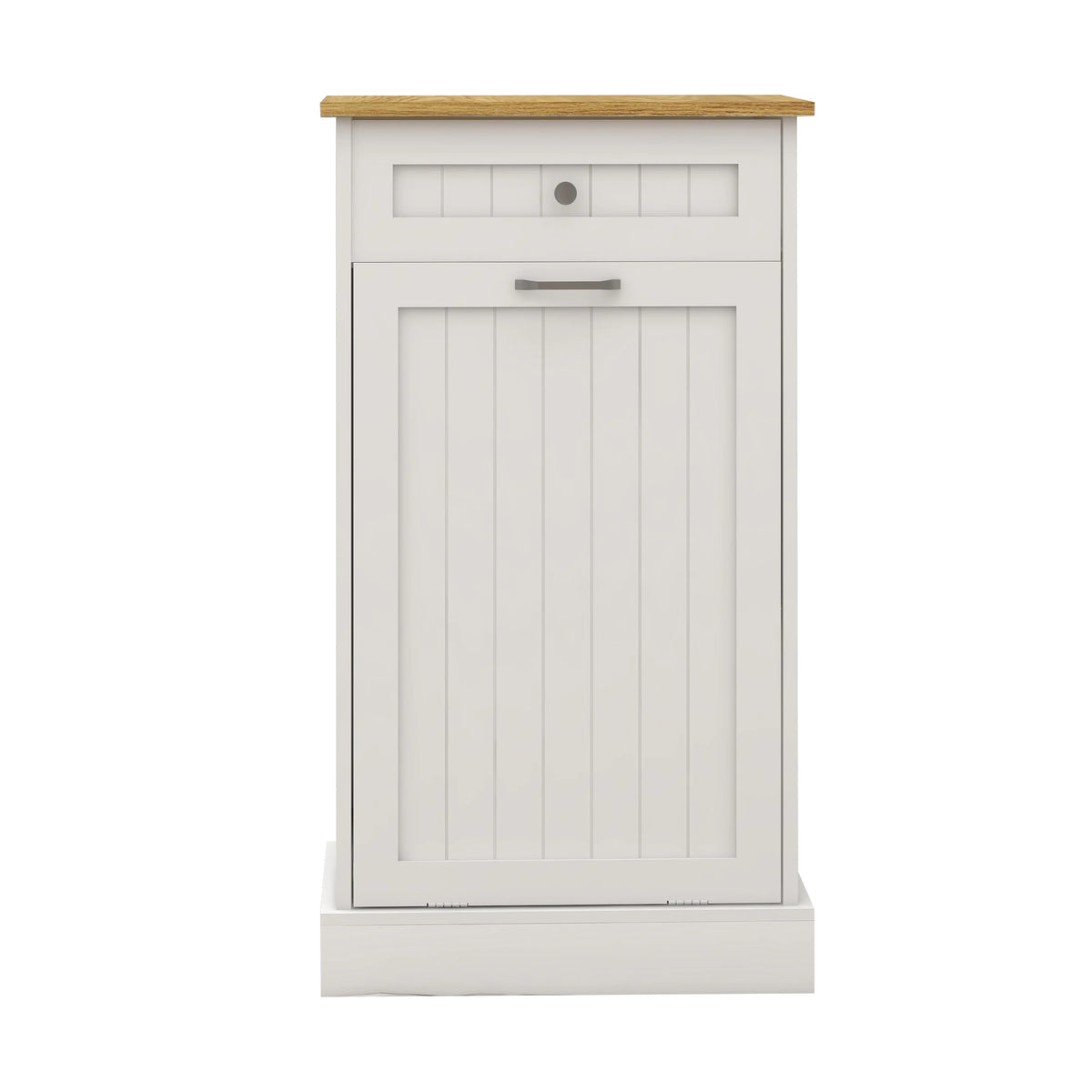 Tilt Out Trash Bin Cabinet 13 Gallon Pet Proof Trash Can Holder Kitchen Island Without Garbage Bin or Tilt Out Laundry Hamper,Hidden Trash can Cabinet Pull Out