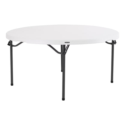 Lifetime 60 inch Round Folding Table, Indoor/Outdoor Commercial Grade, Almond (280435)